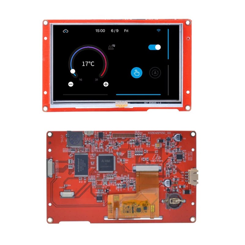 Ferwooh Nextion Display Intelligent 5.0 Inch Resistive Touch Screen 800x480 Serial LCD TFT HMI Display Module NX8048P050-011R Supports Audio Video - Image 4